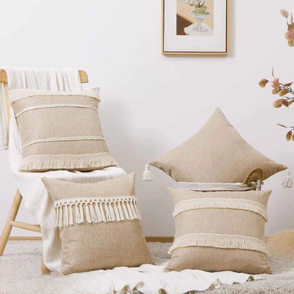 طقم 4 كوشن كتان  - RAZ-134