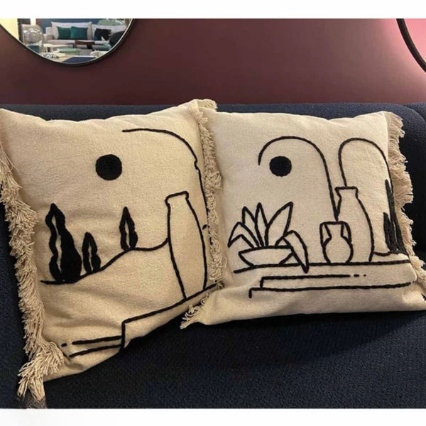 Linen cushion - RAZ-163