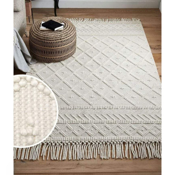 Handmade pure wool rug - 200x150cm - LUS-221