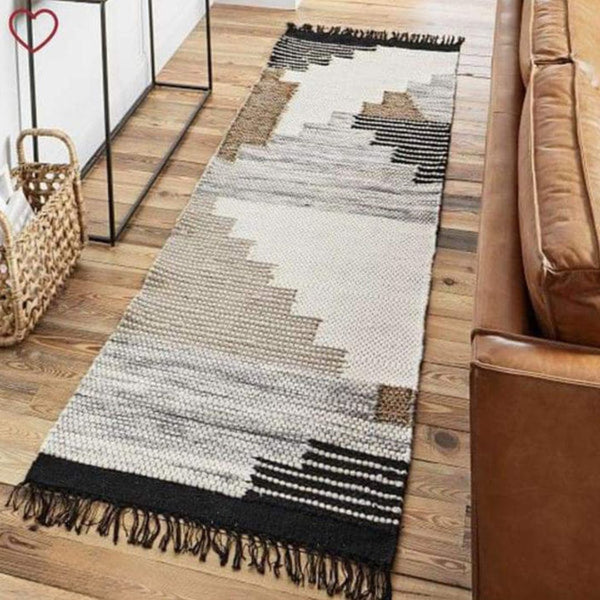 سجادة هاند ميد من الصوف الخالص - 200x80cm - LUS-243