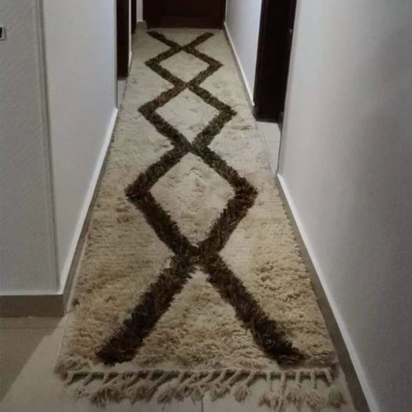 سجادة هاند ميد من الصوف الخالص - 300x80cm - LUS-244