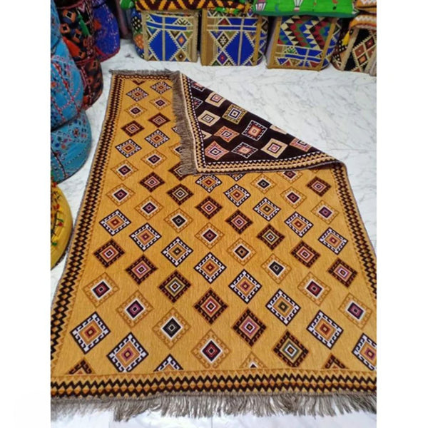 Handmade double face rug - 200x140cm - LUS-341