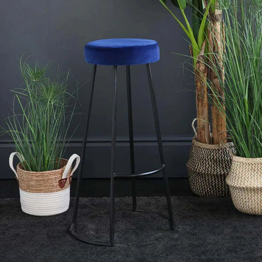 Plush Fabric Bar Stool - 45x78cm - OUA-021