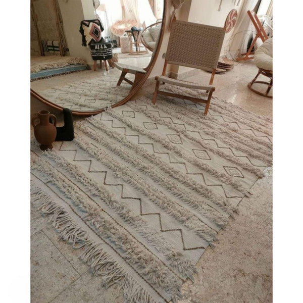 Handmade pure wool rug - 200x150cm - LUS-157