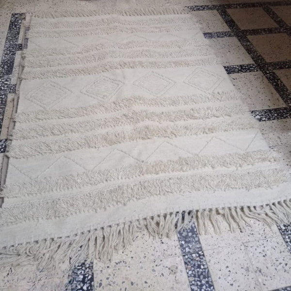 Handmade pure wool rug - 200x150cm - LUS-159