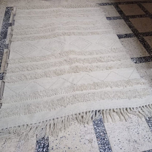 Handmade pure wool rug - 200x150cm - LUS-160