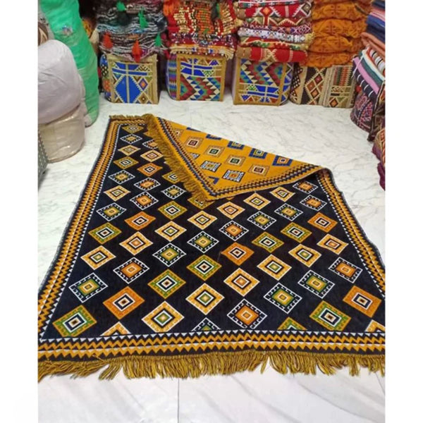 Handmade double face rug - 200x140cm - LUS-343