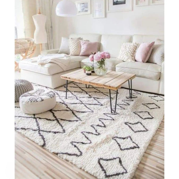 Handmade pure wool rug - 300x200cm - LUS-281