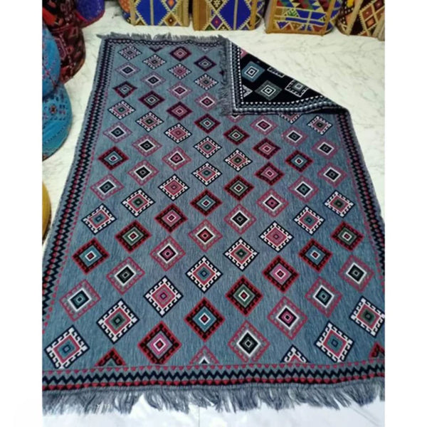 Handmade double face rug - 200x140cm - LUS-344