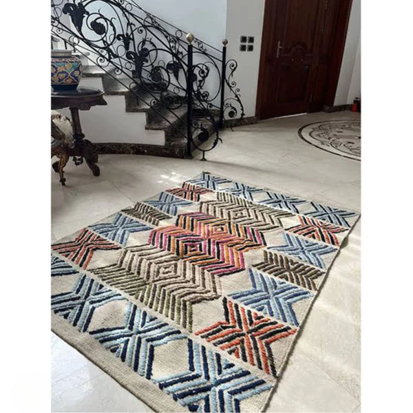 Handmade pure wool rug - 200x150cm - LUS-182