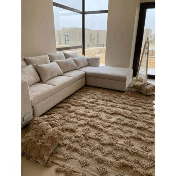 Handmade pure wool rug - 200x150cm - LUS-203