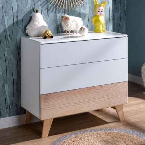 Side Drawer Unit Counter Wood with Doco Paint + Oyster – Model CHW-039