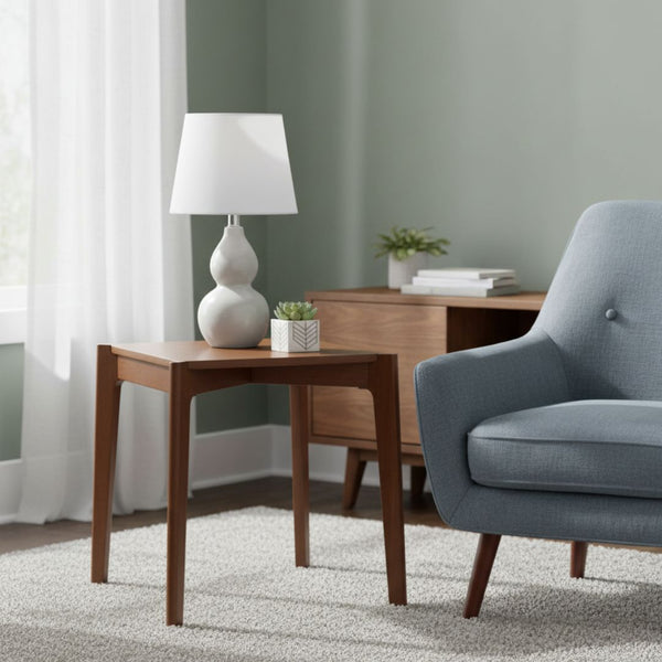 Side wooden counter table with oyster paint – Model CHW-075