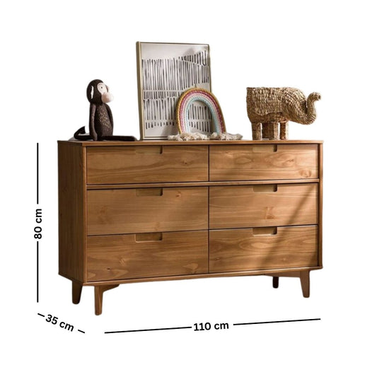 Side Wooden Counter Drawer Unit with Doco Paint + Oyster – Model CHW-057