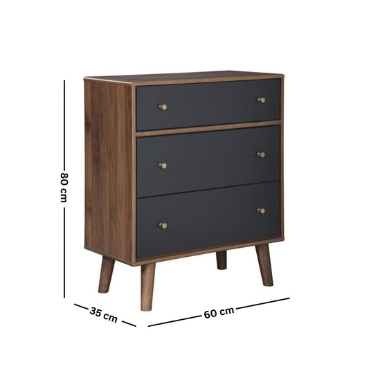 Side Wooden Counter Drawer Unit with Doco Paint + Oyster – Model CHW-050