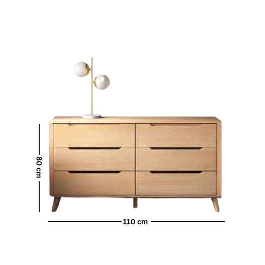 Side Wooden Counter Drawer Unit with Doco + Oyster Paint – Model CHW-056