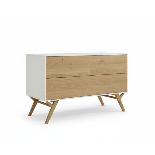 Side Wooden Counter Drawer Unit with Doco Paint + Oyster – Model CHW-044