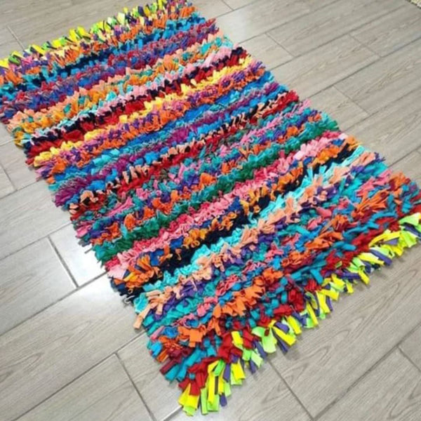 Handmade pure cotton rug - 70x100cm - LUS-339
