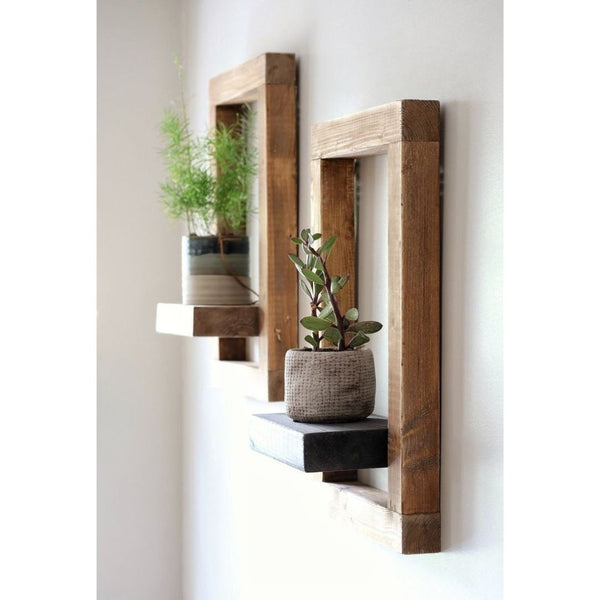 Natural Pine Wood Wall Shelf – Model CHW-126 from Oscar Furniture