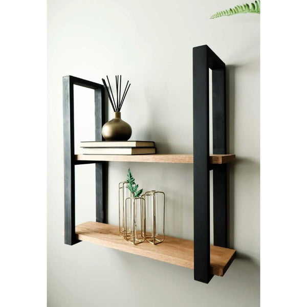 Natural Pine Wood Wall Shelf – Model CHW-119 from Oscar Furniture