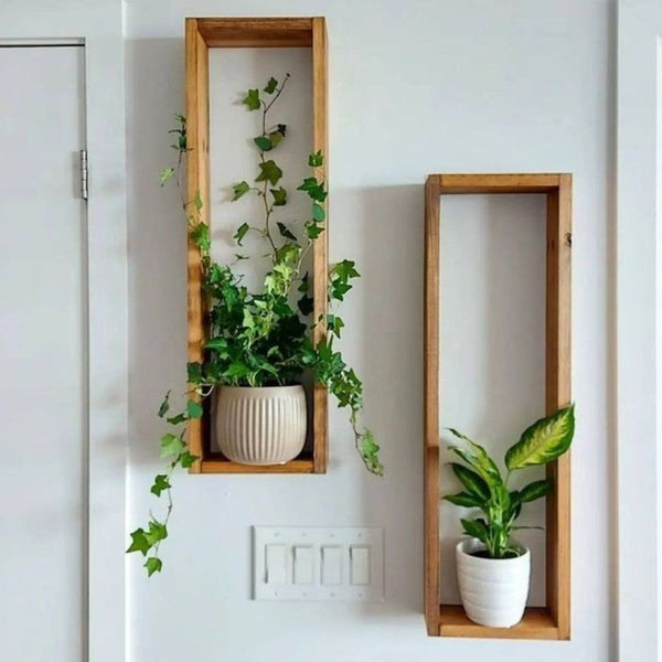 Natural Pine Wood Wall Shelf – Model CHW-130 from Oscar Furniture