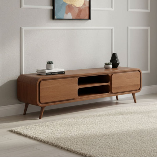 وحدة تلفزيون خشب كونتر بقشرة أرو طبيعي – موديل CHW-151 من أوسكار فرنتشر