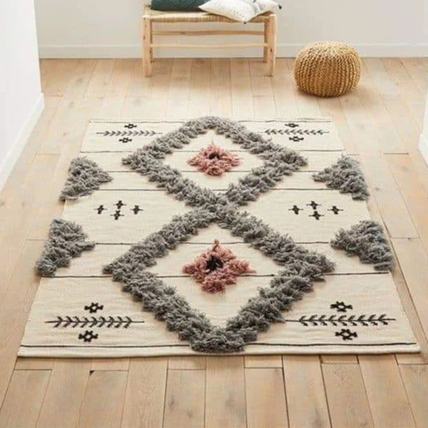 Handmade pure wool rug - 200x150cm - LUS-272