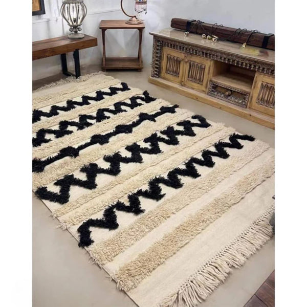 Handmade pure wool rug - 200x150cm - LUS-324