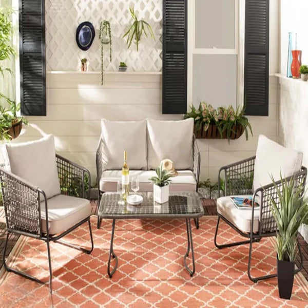 طقم يكفي 4 افراد من الرتان - OS-317