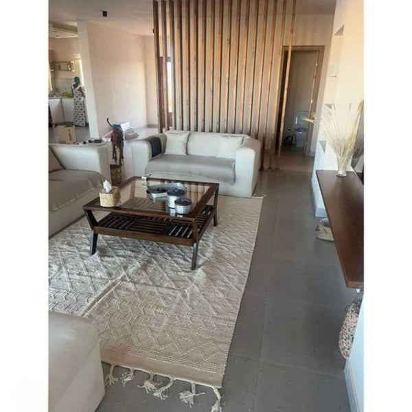 Handmade pure wool rug - 200x150cm - LUS-197
