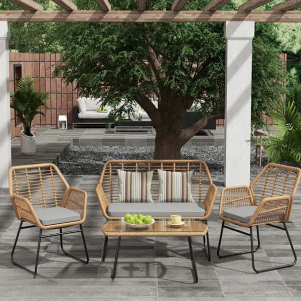 طقم يكفي 4 افراد من الرتان - OS-306