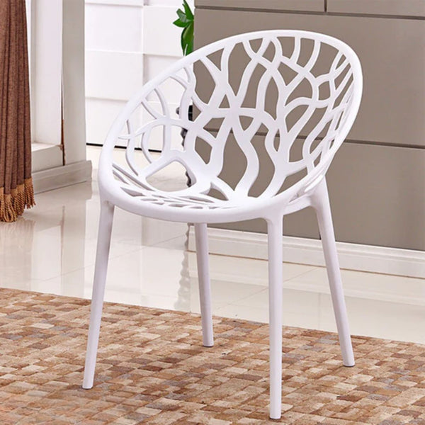 Harf plastic chair is one of the finest types of plastic and the least environmentally impactful - white