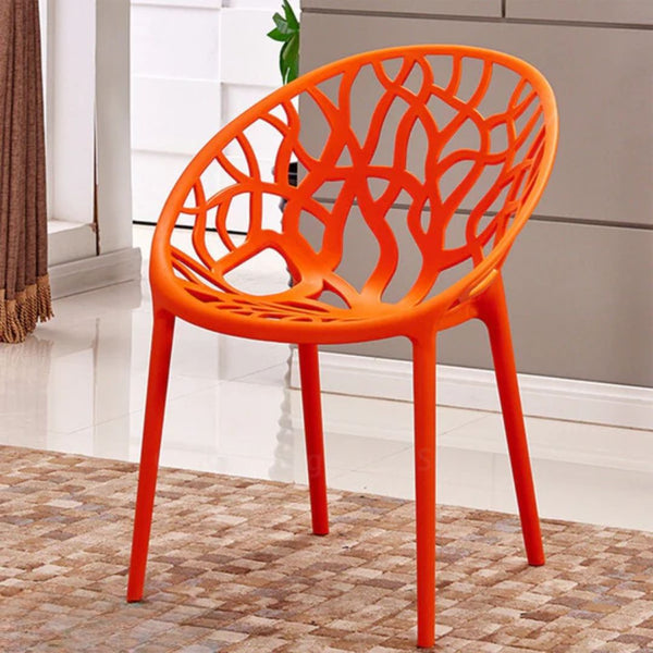 Harf plastic chair is one of the finest types of plastic and the least environmentally impactful - Orange