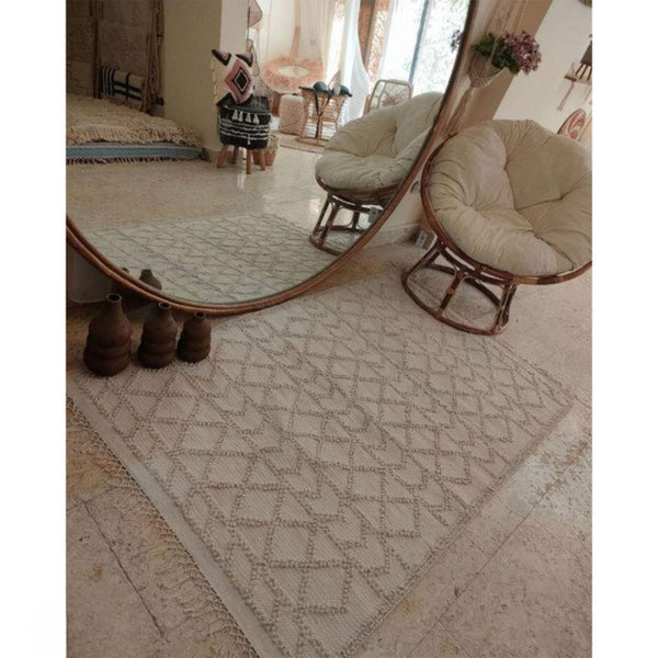 Handmade pure wool rug - 200x150cm - LUS-154