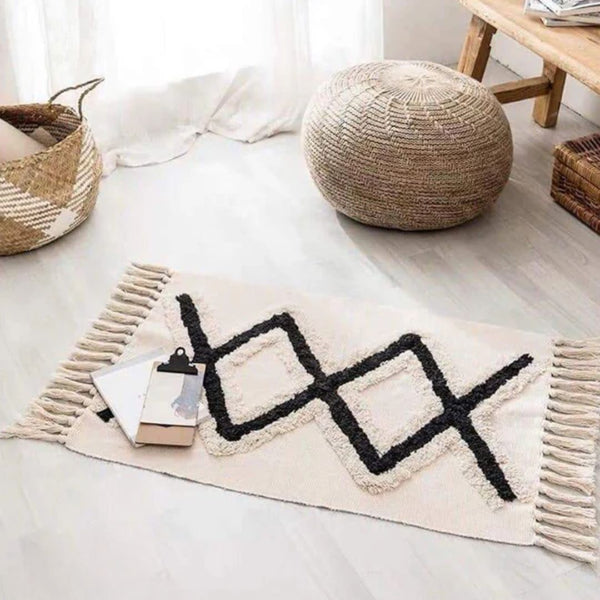 Handmade pure wool rug - 70x100cm - LUS-278