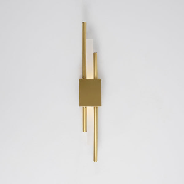 Square Copper Wall Sconce with LED Lighting Model WDD-059 – Luxurious Modern Design by Oscar Furniture