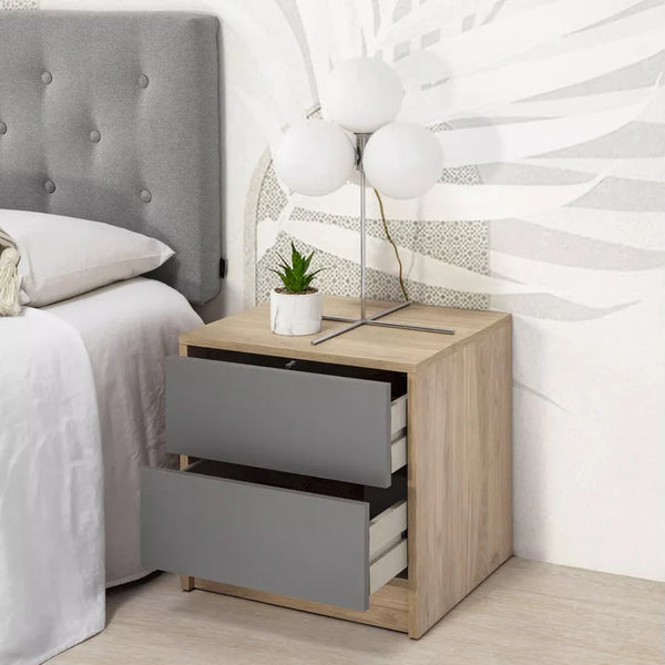 High quality MDF wooden nightstand - ELM-084 - 50cmX55cm