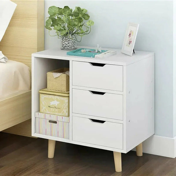 Spanish MDF wood nightstand - ITM-021 - 50cmX60cm