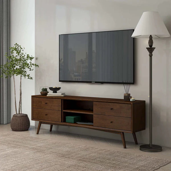 Natural Oak Veneer Counter Wood TV Unit – Model CHW-171 from Oscar Furniture