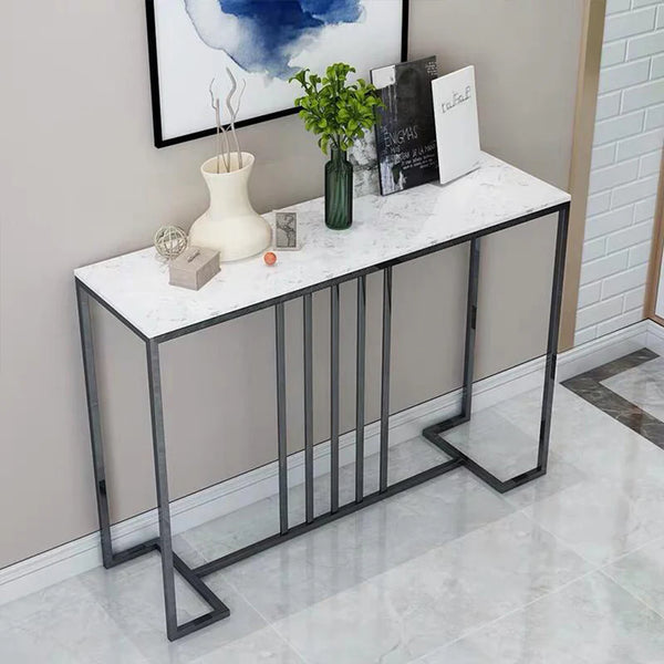 Lareen console with electrostatic paint