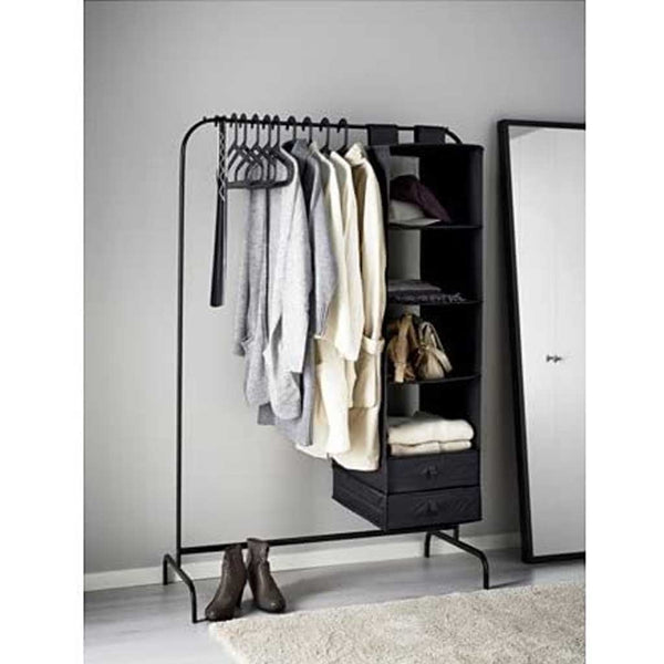 Iron and Melamine wood clothes rack - MTC-058