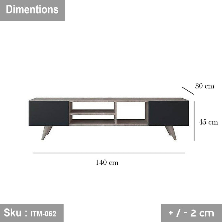 ترابيزة تليفزيون خشب MDF عالي الجودة - 180cmX45cm - ITM-062 - اوسكار رتان