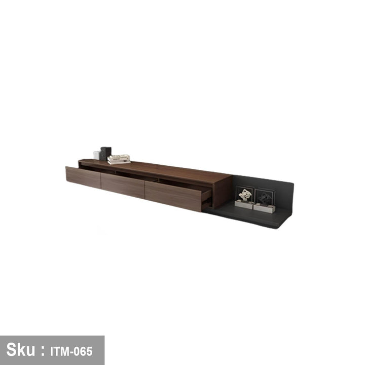ترابيزة تليفزيون خشب MDF عالي الجودة - 250cmX40cm - ITM-065 - اوسكار رتان