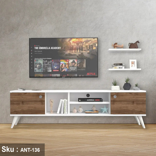 ترابيزة تليفزيون خشب MDf عالي الجودة - 180cmX40cm - ANT-136