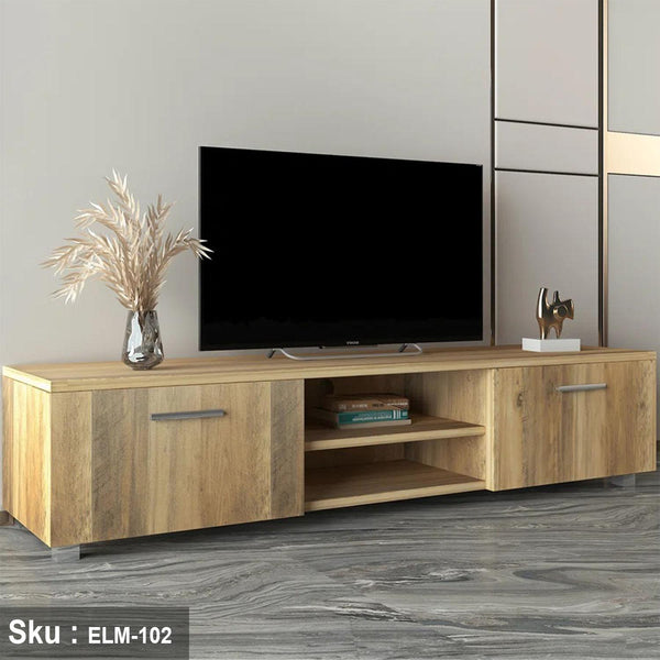 ترابيزة تليفزيون خشب Mdf عالي الجودة - 40cmX160cm - ELM-102 - اوسكار رتان