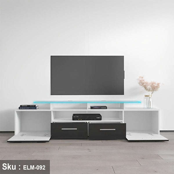 ترابيزة تليفزيون خشب Mdf عالي الجودة - 40cmX160cm - ELM-092 - اوسكار رتان