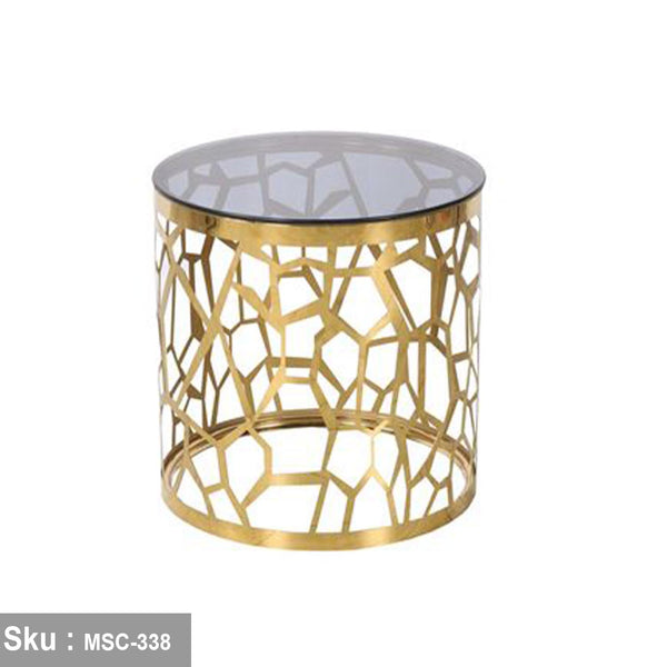 تريسا ترابيزة جانبية 50 * 40 زجاج  - اوسكار رتان