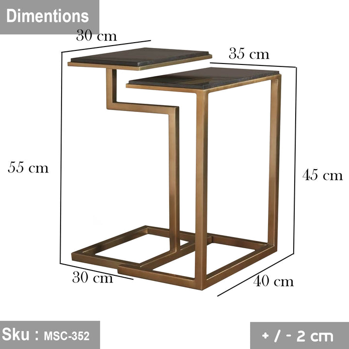 جريتا ترابيزة جانبية حديد دهان الكتروستاتيك - اوسكار رتان