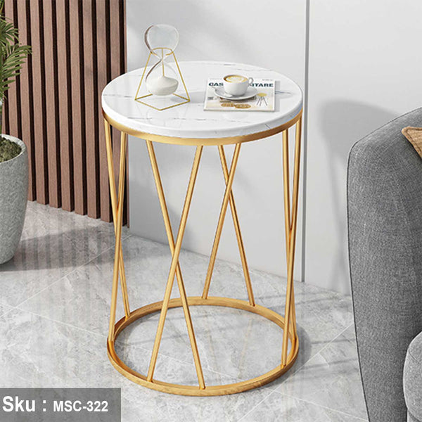 جودليا ترابيزة جانبية  50* 40 رخام  - اوسكار رتان