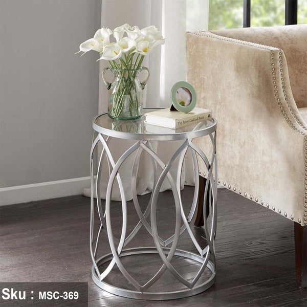 جيرسي ترابيزة جانبية 50 * 40 زجاج - اوسكار رتان